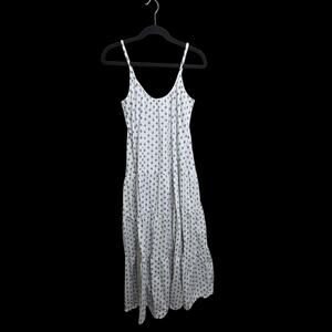 Love by Gap Womens Tiered Mini Crosses 100% Cotton Maxi Sundress SZ XS Beachy